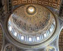 The dimensions of the St.Peter's Dome are 448 feet tall. It is the tallest dome in the world.